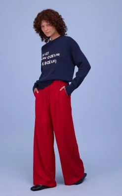 Nathalie Vleeschouwer - Donkerblauw Trui