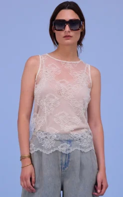 Nathalie Vleeschouwer - Gebroken wit T-shirt/top