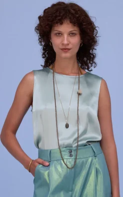 Nathalie Vleeschouwer - Groen Blouse