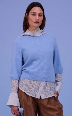 Nathalie Vleeschouwer - Lichtblauw Trui