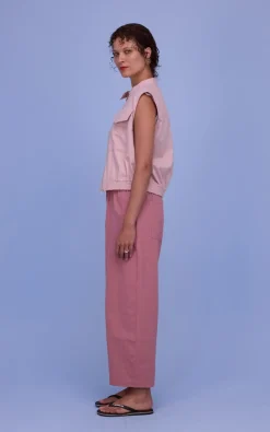 Nathalie Vleeschouwer - Roze Vest mouwloos