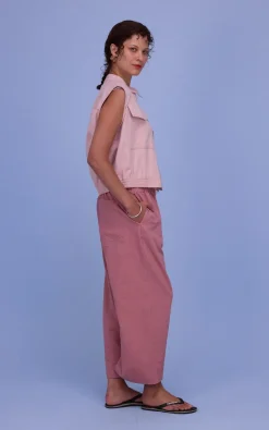 Nathalie Vleeschouwer - Roze Vest mouwloos