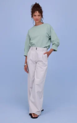 Nathalie Vleeschouwer - Watergroen Blouse