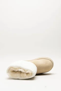 Nathan Baume - Beige Enkellaars plat