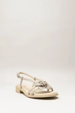 Nero Giardini - Taupe Sandaal plat