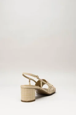 Noa Harmon - Beige Sandaal hak