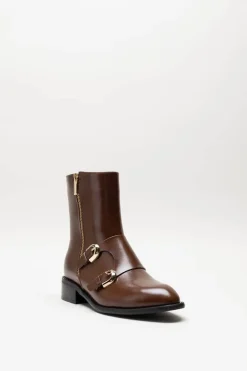Noa Harmon - Cognac Enkellaars plat
