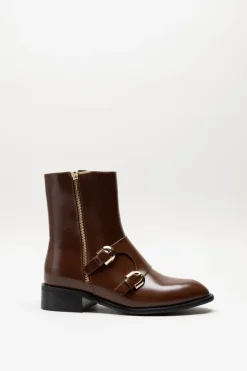 Noa Harmon - Cognac Enkellaars plat