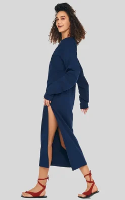 Norma Kamali - Donkerblauw Jurk