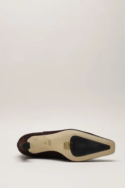 Odare - Aubergine Enkellaars hak