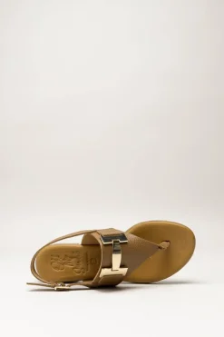 Oh My Sandals - Bruin Sandaal plat