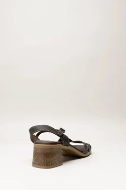 Oh My Sandals - Donkerbruin Sandaal hak