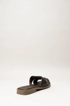 Oh My Sandals - Donkerbruin Slipper