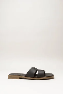 Oh My Sandals - Donkerbruin Slipper