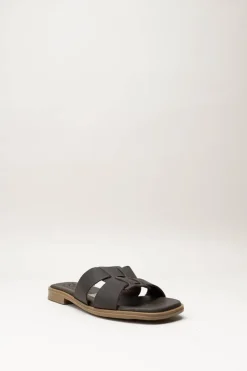 Oh My Sandals - Donkerbruin Slipper
