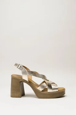 Oh My Sandals - Goud Sandaal hak