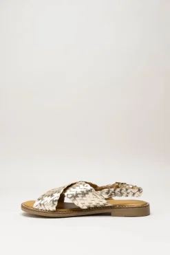 Oh My Sandals - Goud Sandaal plat