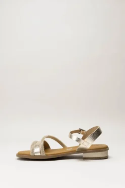 Oh My Sandals - Goud Sandaal plat
