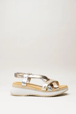 Oh My Sandals - Goud Sandaal sleehak