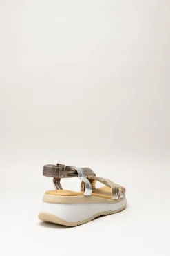 Oh My Sandals - Goud Sandaal sleehak
