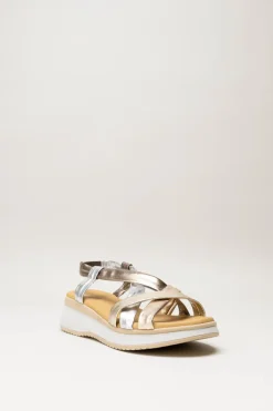 Oh My Sandals - Goud Sandaal sleehak