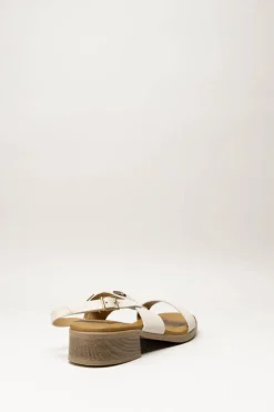 Oh My Sandals - Lichtbeige Sandaal hak