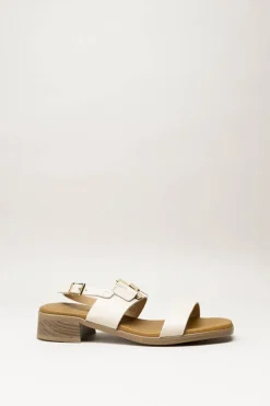 Oh My Sandals - Lichtbeige Sandaal hak