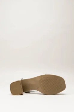 Oh My Sandals - Lichtbeige Sandaal hak