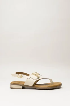 Oh My Sandals - Lichtbeige Sandaal plat