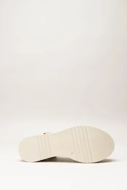 Oh My Sandals - Lichtbeige Sandaal sleehak
