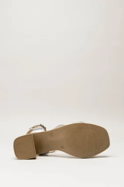 Oh My Sandals - Zilver Sandaal hak