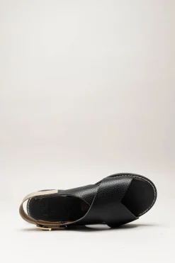 Oh My Sandals - Zwart Sandaal plat