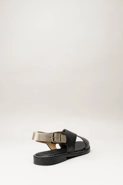 Oh My Sandals - Zwart Sandaal plat