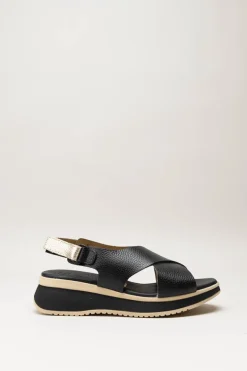 Oh My Sandals - Zwart Sandaal sleehak