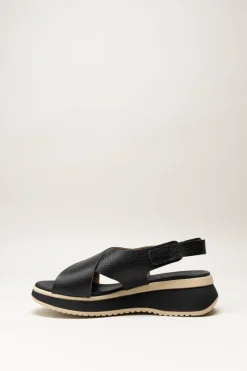 Oh My Sandals - Zwart Sandaal sleehak