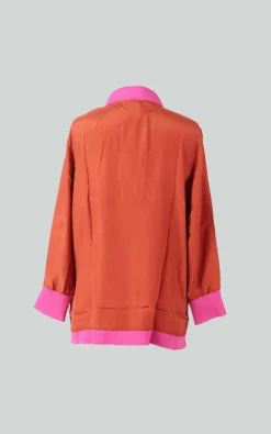 Paula - Oranje Blouse