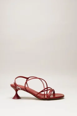 Poeve - Rood Sandaal hak