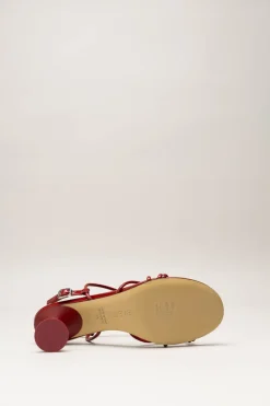 Poeve - Rood Sandaal hak