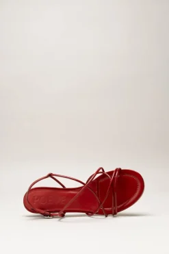 Poeve - Rood Sandaal hak