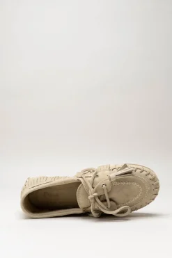 Posa - Lichtbeige Bootschoen