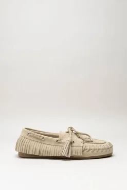 Posa - Lichtbeige Bootschoen