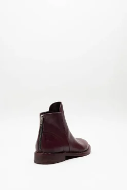 Rebecca White - Bordeaux Enkellaars plat