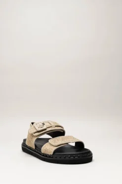 Regarde Le Ciel - Beige Sandaal plat