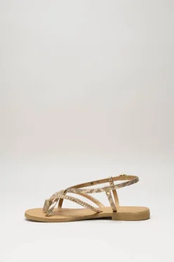 Scapa - Goud Sandaal plat