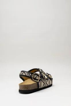 Scholl - Beige Sandaal plat