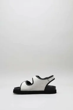 Scholl - Wit Sandaal plat