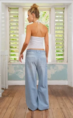 Sea Me Happy - Blauw Jeansbroek