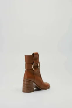 See By Chloe - Cognac Enkellaars hak