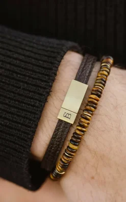 Steel & Barnett - Bruin Armband