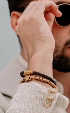 Steel & Barnett - Bruin Armband